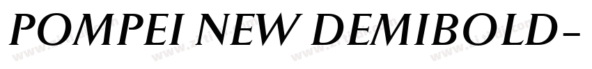 POMPEI NEW DEMIBOLD字体转换